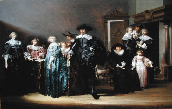 Bir İç Mekanda Twent Ailesinin Portresi, 1633 by Pieter Codde