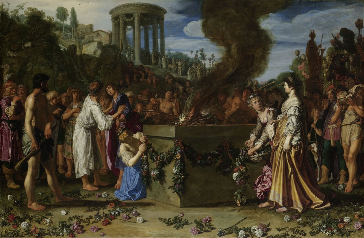 Orestes ve Pylades Sunakta Tartışıyor, 1614 by Pieter Lastman