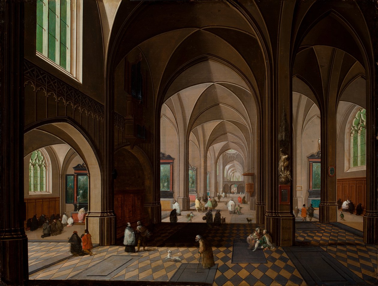 Kilise İç by Pieter the Younger Neeffs