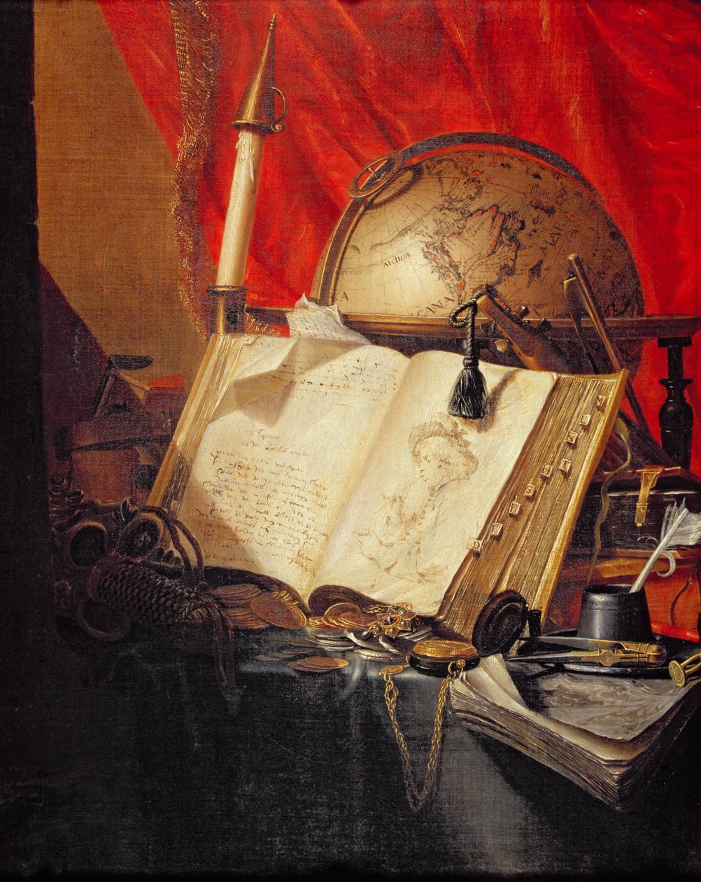 Bir Vanitas Natürmort by Pieter de Ring