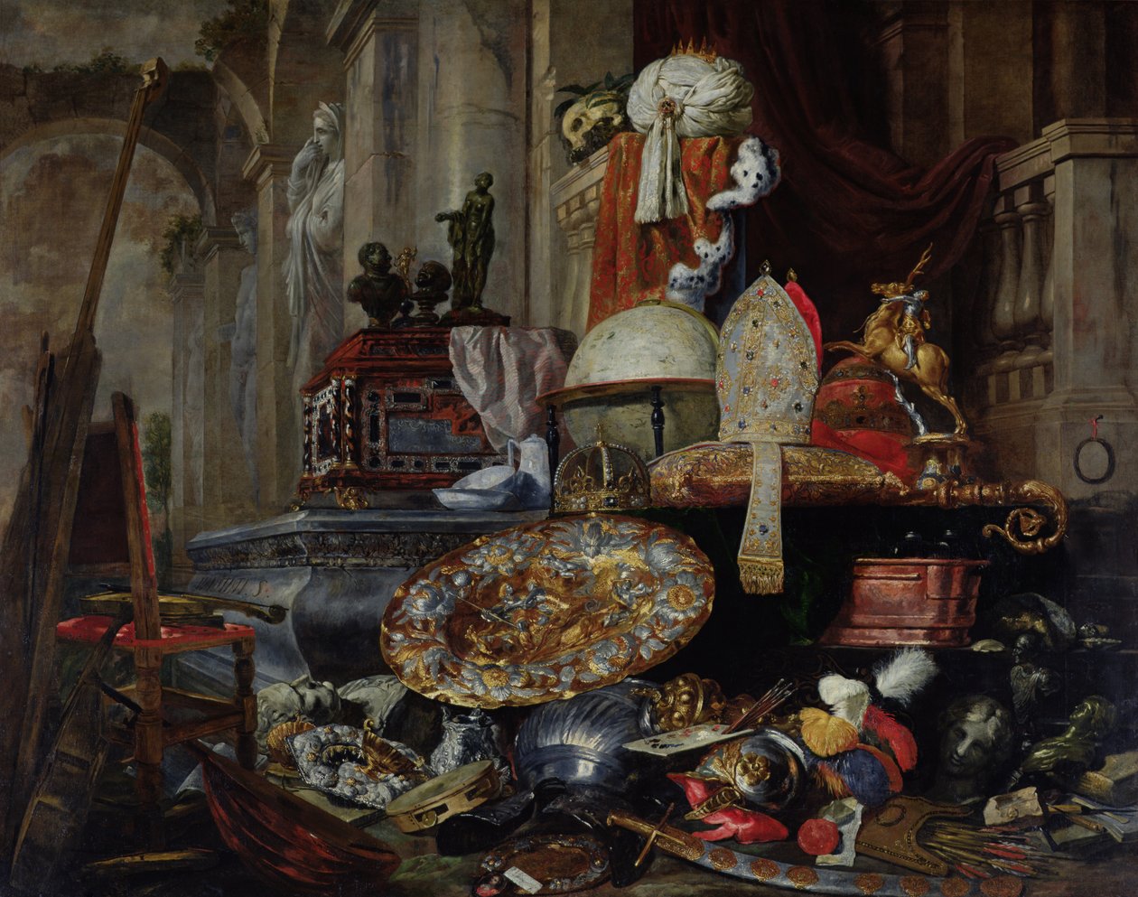 Dünyanın Kibirleri Alegorisi, 1663 by Pieter or Peter Boel