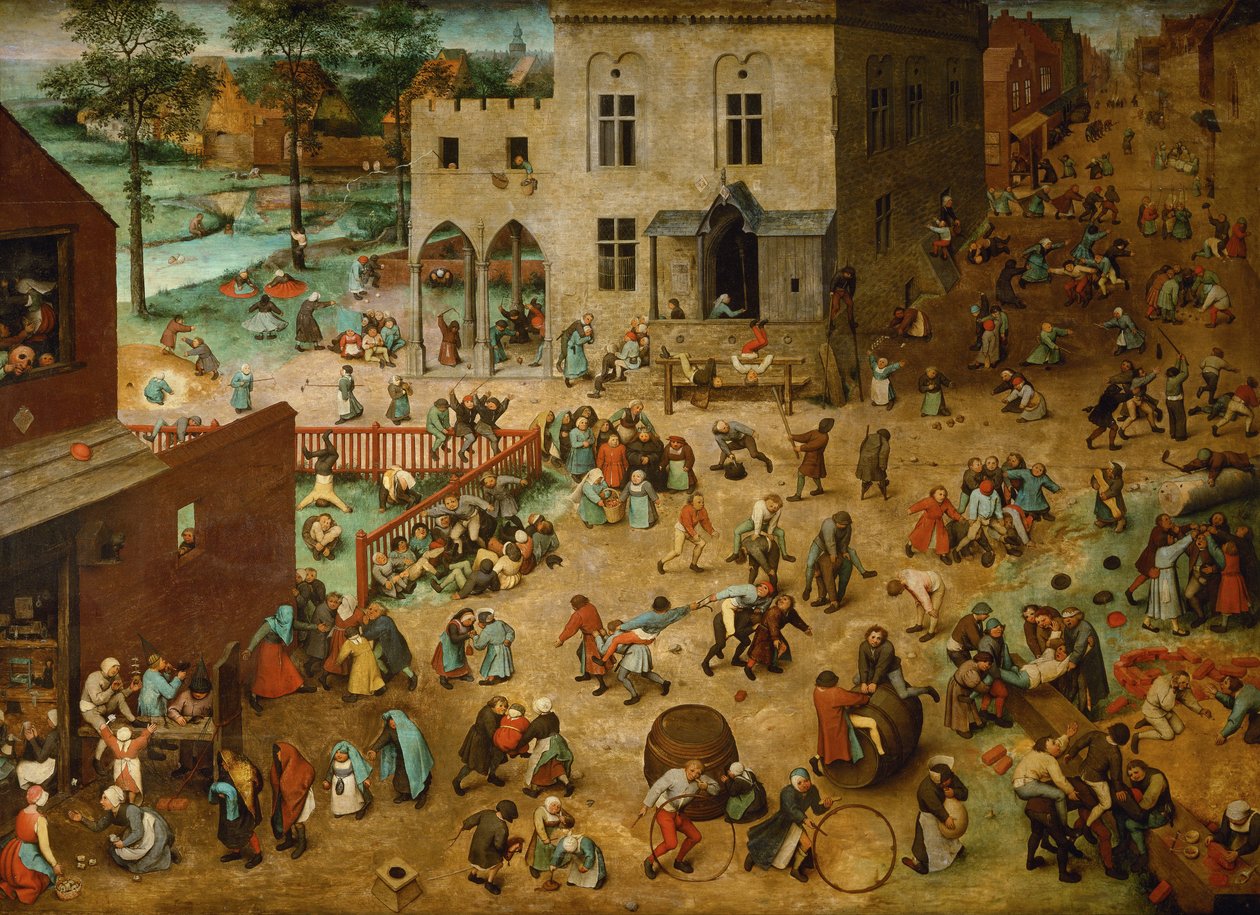 Çocuk Oyunları, 1560 by Pieter Bruegel the Elder