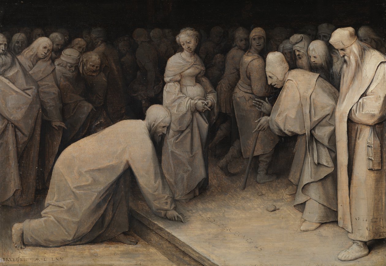 İsa ve Kadın Zinada Alındı, 1565 by Pieter Bruegel the Elder