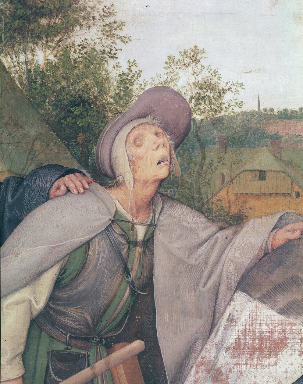 Körler Meseli, kör bir adam detayı, 1568 tuval üzerine yağlı boya, 29163 detayı by Pieter Bruegel the Elder