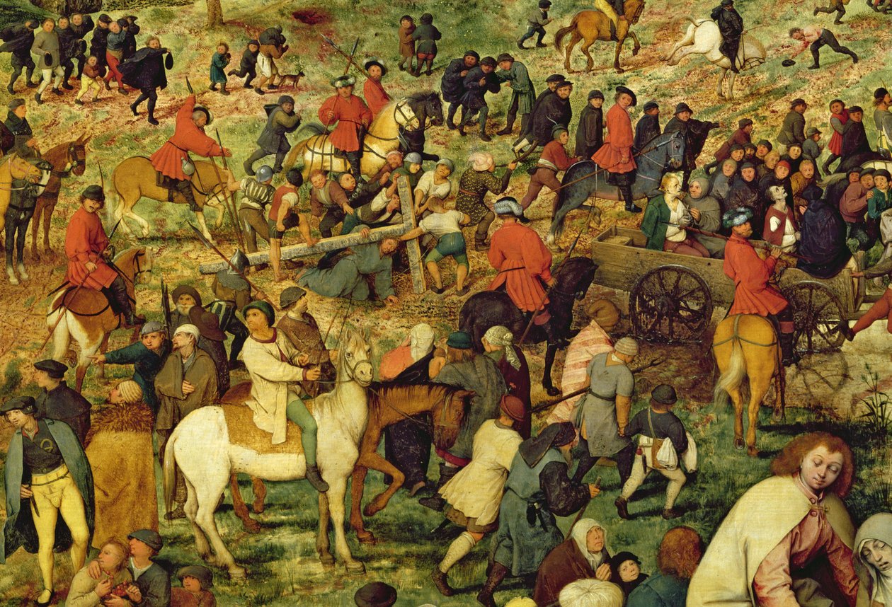 The Road to Calvary, 1564 yağlı boya, 186439 panel detayı by Pieter Bruegel the Elder