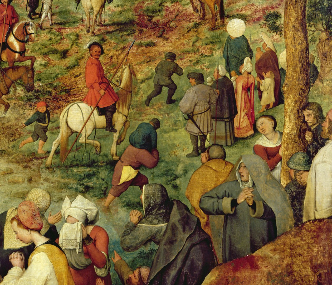 The Road to Calvary, 1564 yağlı boya, 186439 panel detayı by Pieter Bruegel the Elder