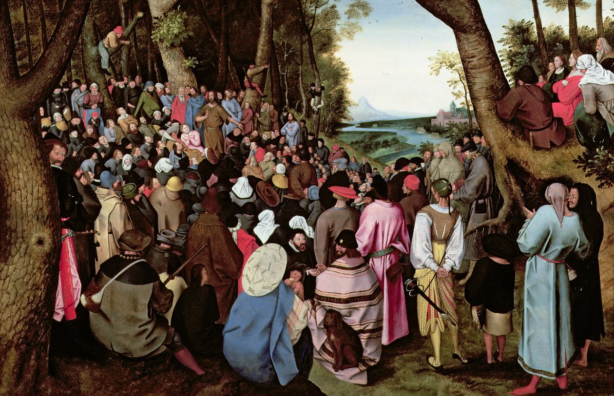 Vaftizci Yahya Vaazı (panel) by Pieter Brueghel the Younger