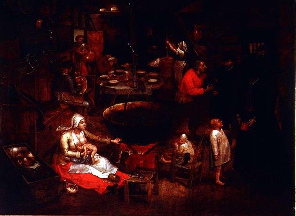 Çiftlik Ziyareti by Pieter Brueghel the Younger