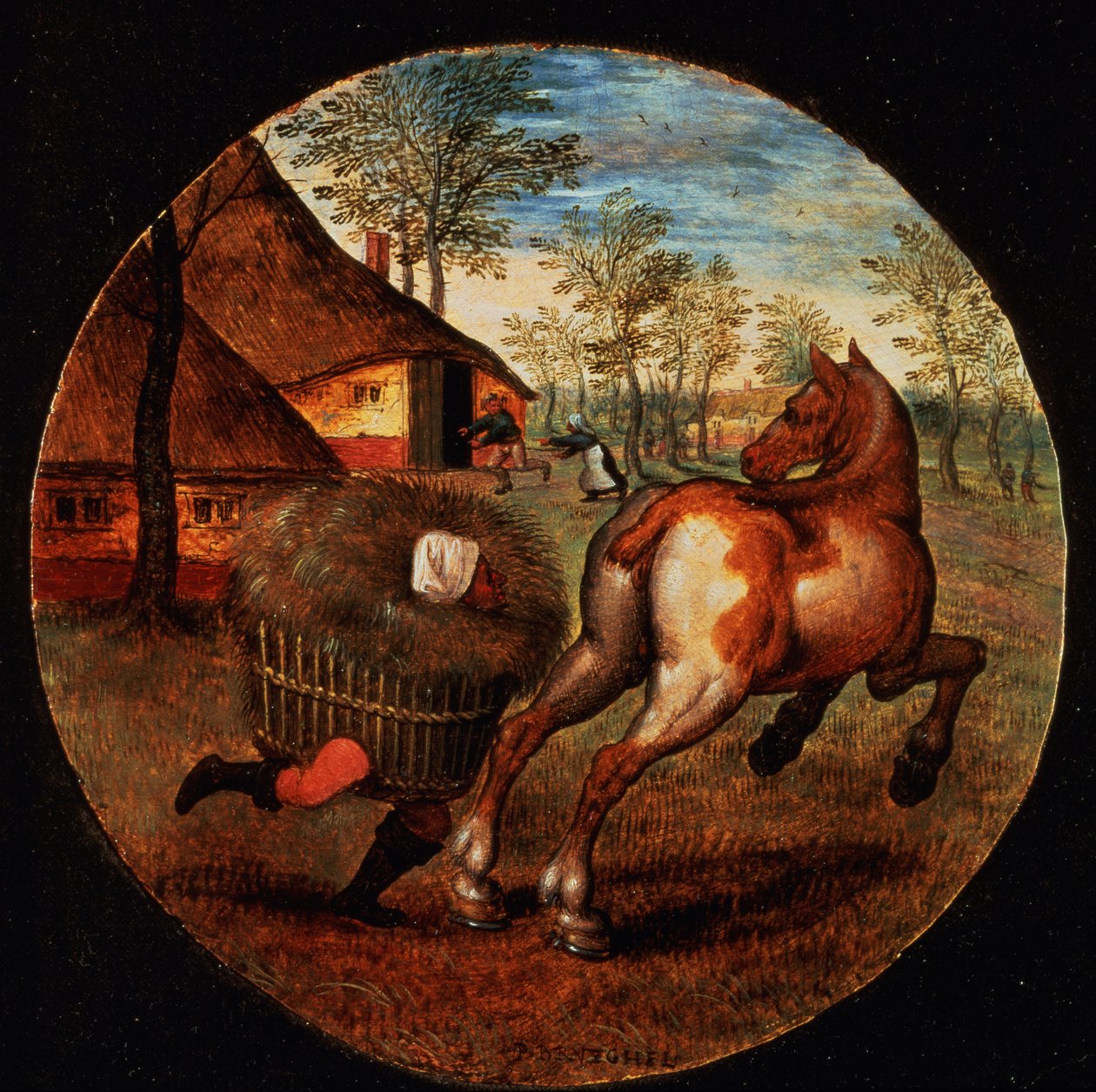 Dünya Ters Döndü (panel) by Pieter Brueghel the Younger