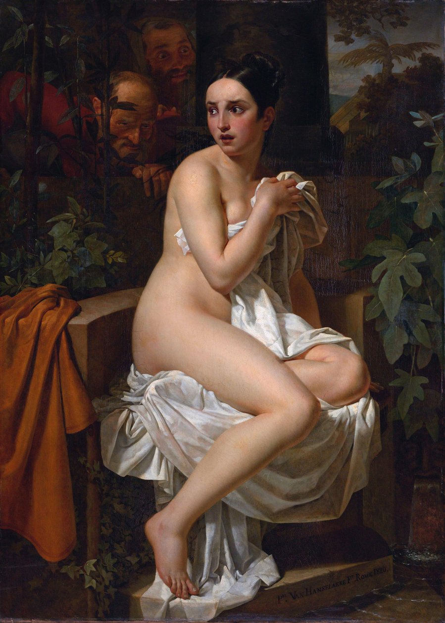 Susanna ve yaşlılar by Pieter van Hanselaere