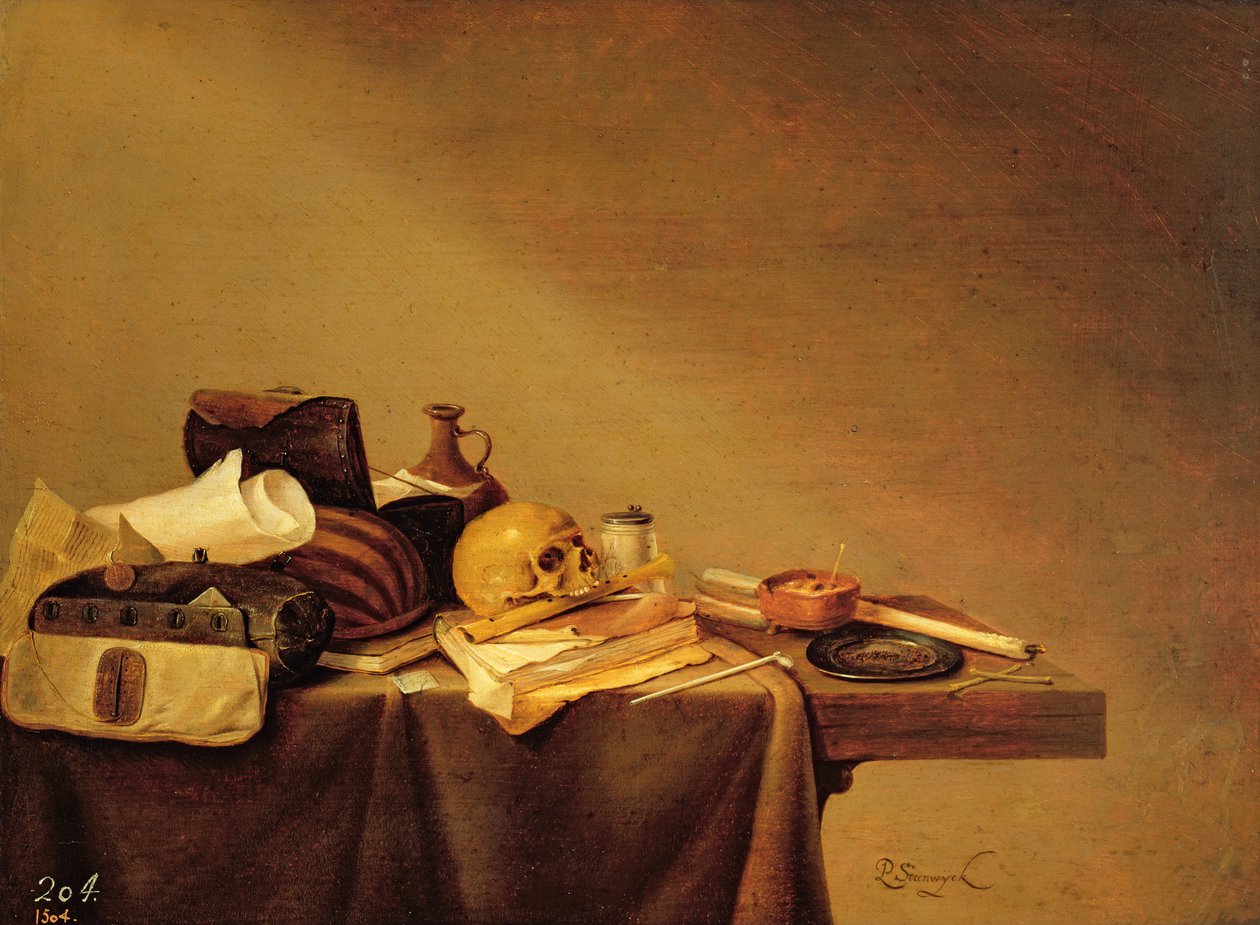 Vanitas veya Ölüm Amblemi by Pieter van Steenwyck