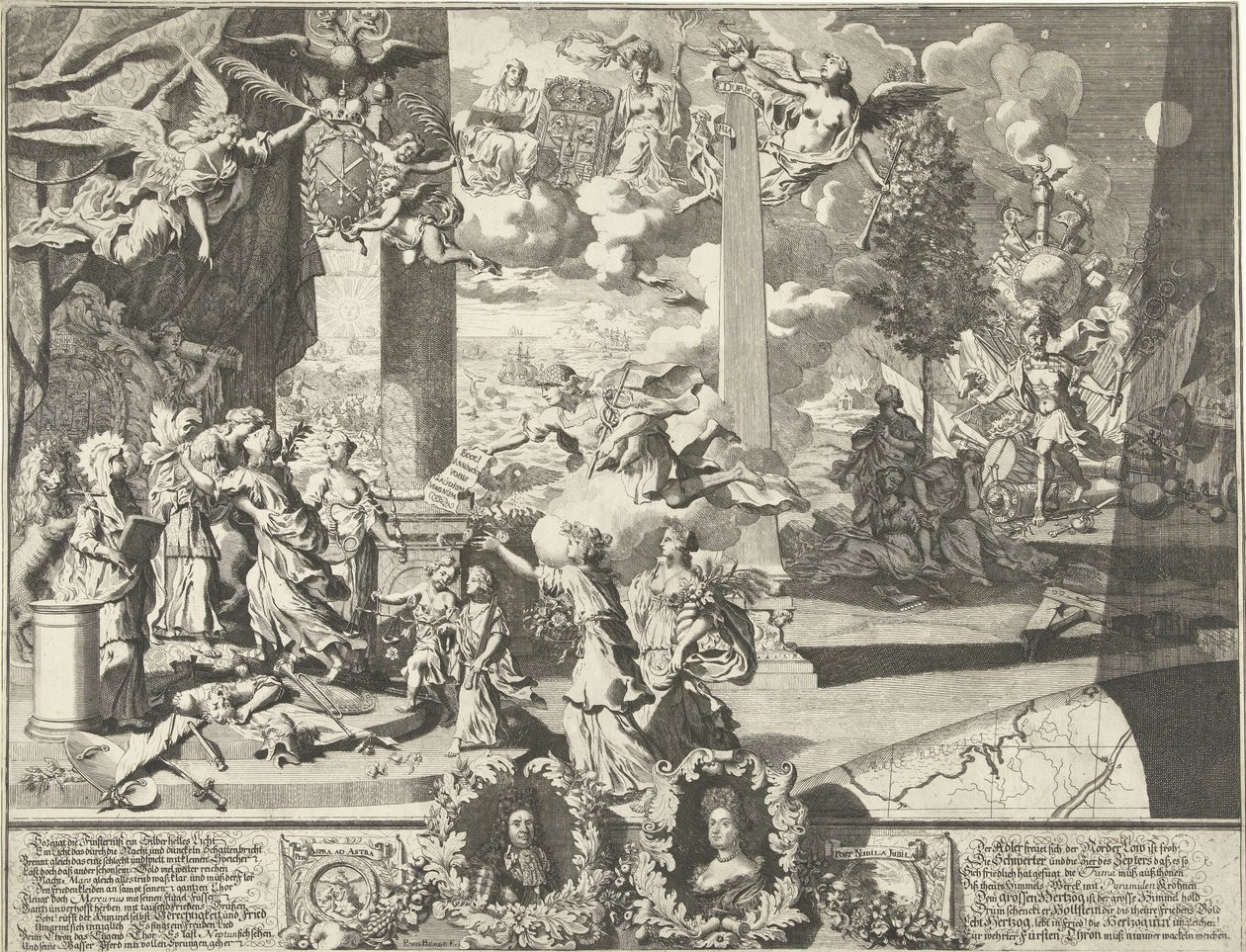 Altona Antlaşması ile ilgili alegori by Pieter van den Berge