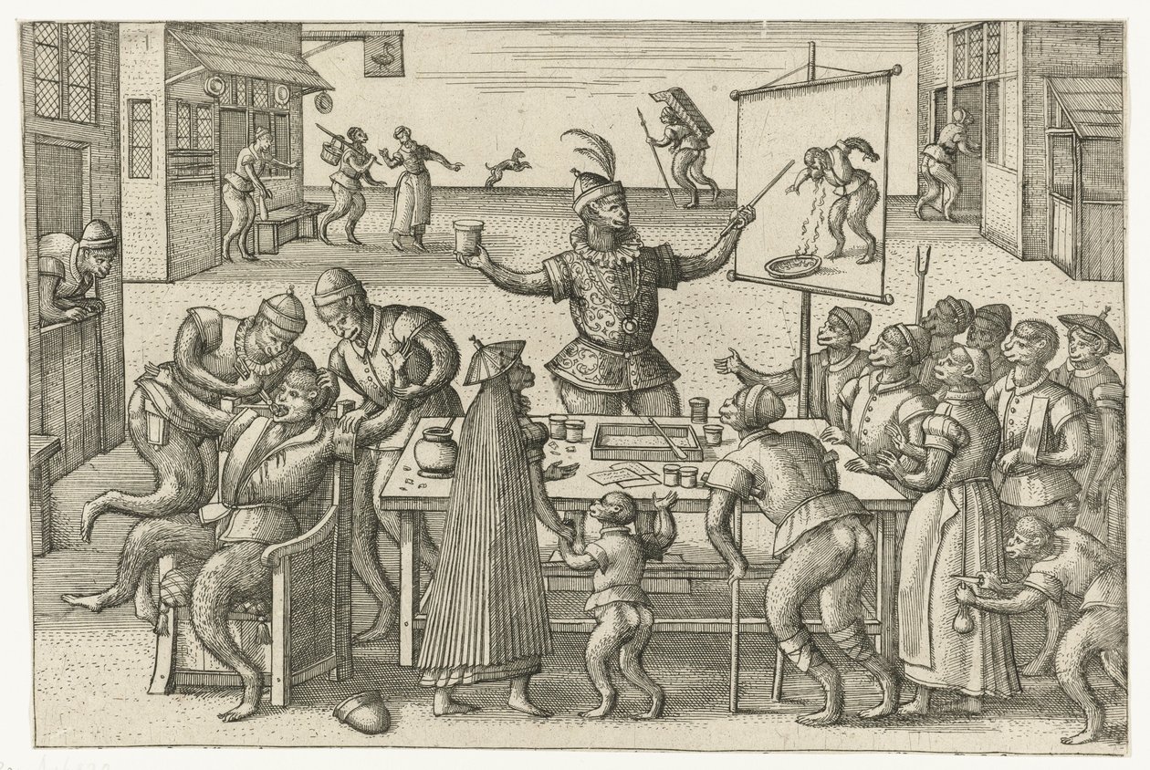 Kıyıdan önce gemiler by Pieter van der Borcht  