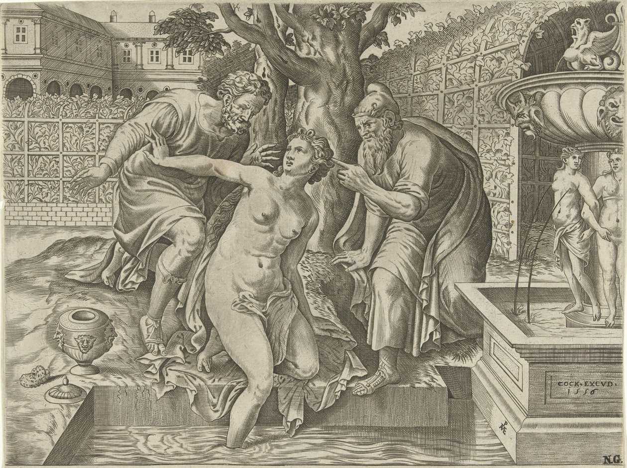 Suzanne ve Yaşlılar by Pieter van der Heyden d
