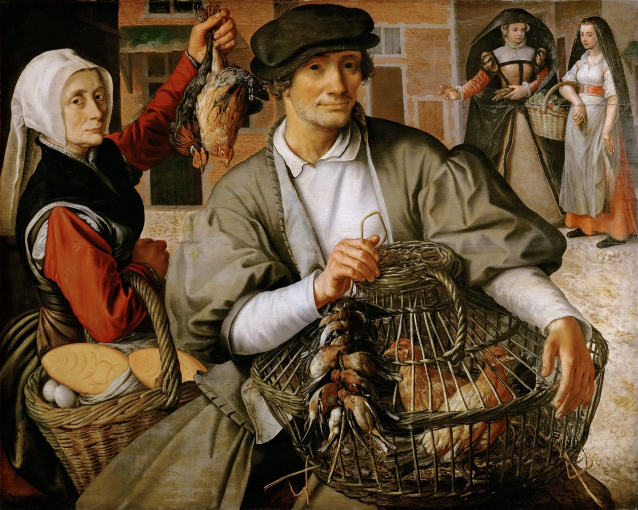 Pazar Sahnesi, c.1560-65 (tahta üzerine yağlı boya) by Pieter Aertsen