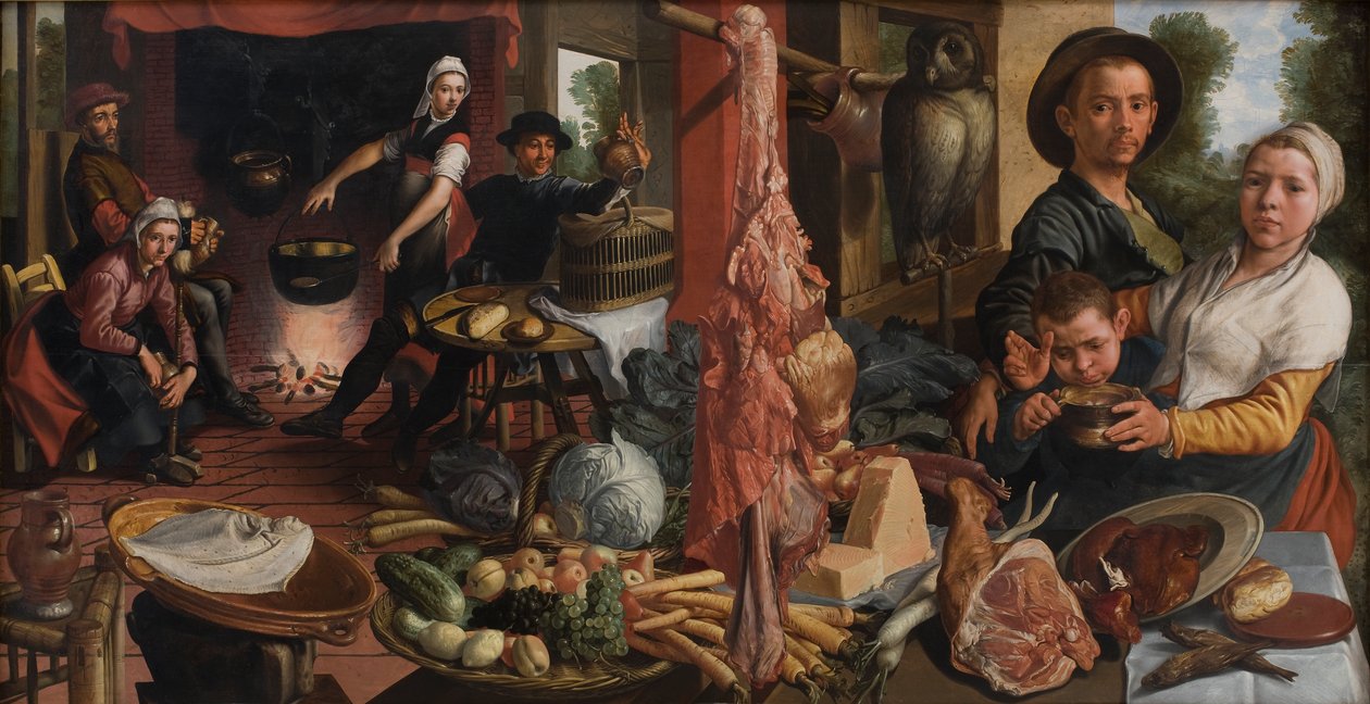 Şişman Mutfak. bir alegori by Pieter Aertsen