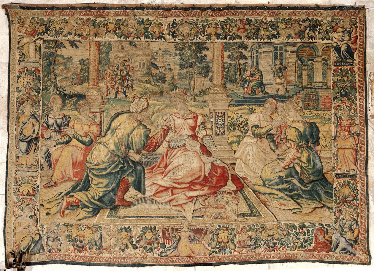 Mark Antony ve Kleopatra Goblen by Pieter (attr. to) Coecke van Aelst