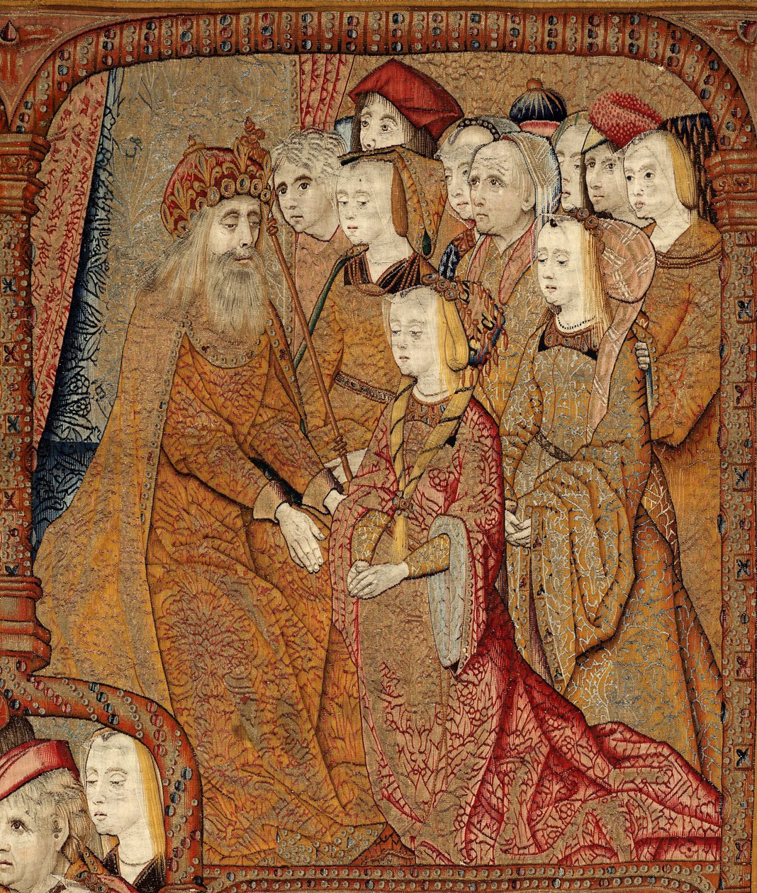 Tanrı'nın Annesinin veya Altın Serçelerin Zaferleri, 1500-02 dolayları (goblen) by Pieter (attr. to) Coecke van Aelst