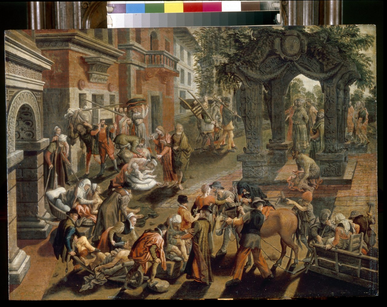 Havariler Peter ve John. (Havari Peter ve John). Pieter Aertsen (1508-1575), ahşap üzerine yağlı boya by Pieter Aertsen