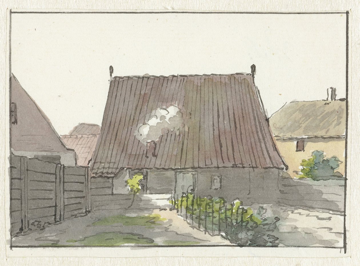 arka bahçeli ev by Pieter Bartholomeusz. Barbiers