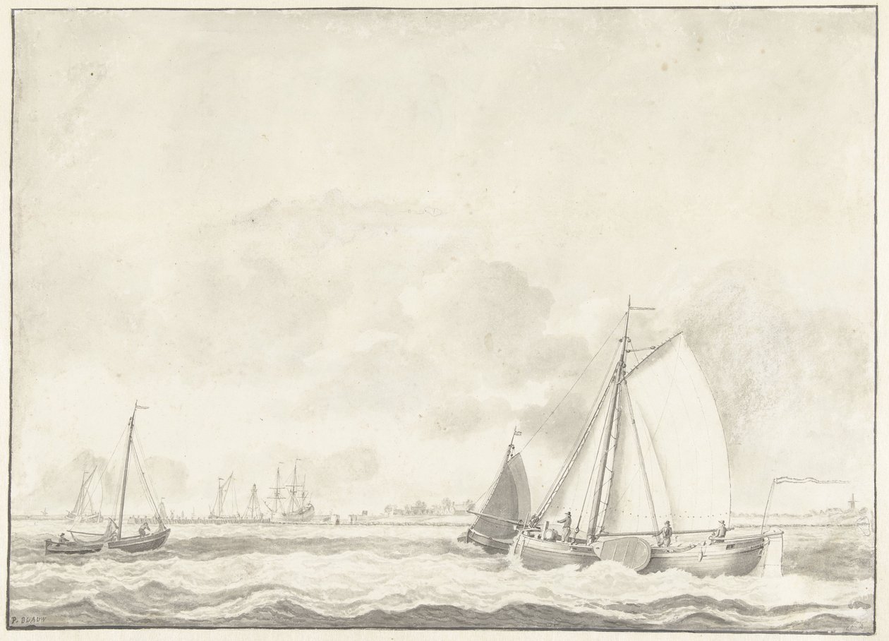 deniz manzarası by Pieter Blaauw