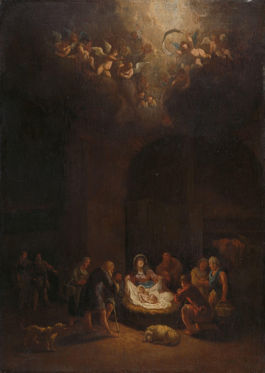 Çobanların hayranlığı by Pieter Bout (attributed to)