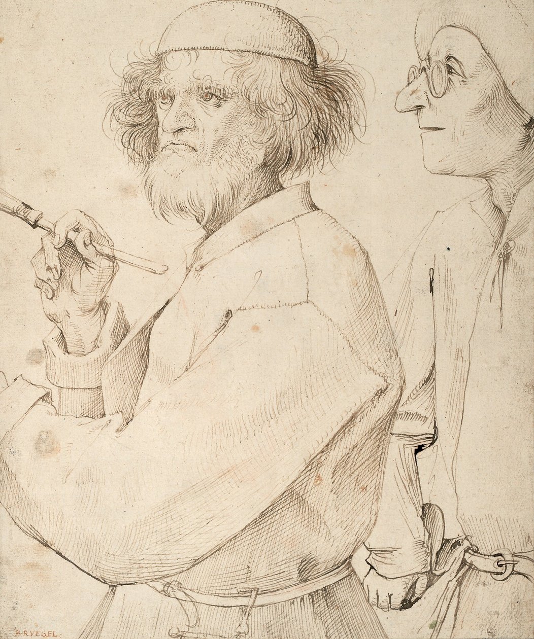 Ressam ve Alıcı by Pieter Bruegel the Elder
