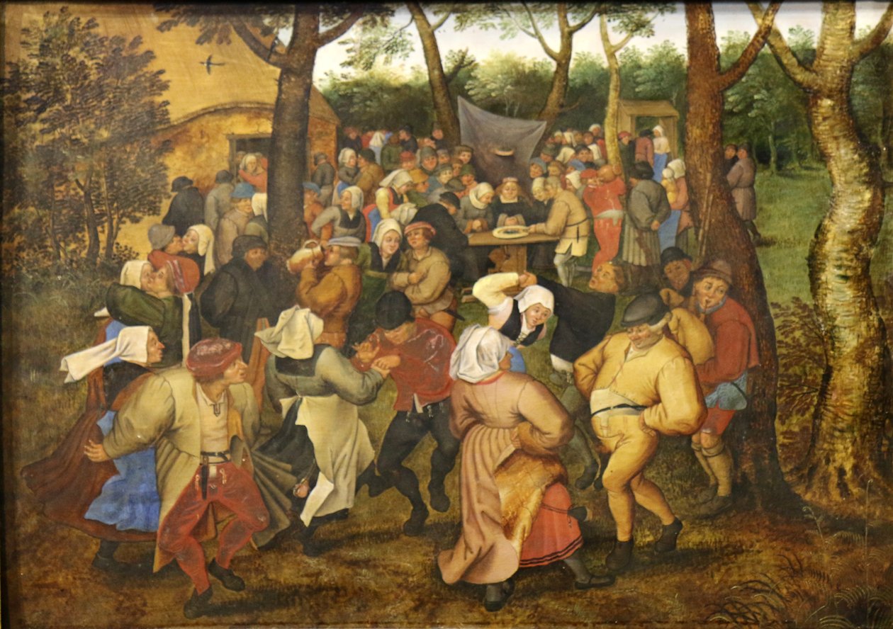 Düğün dansı. by Pieter Brueghel the Younger
