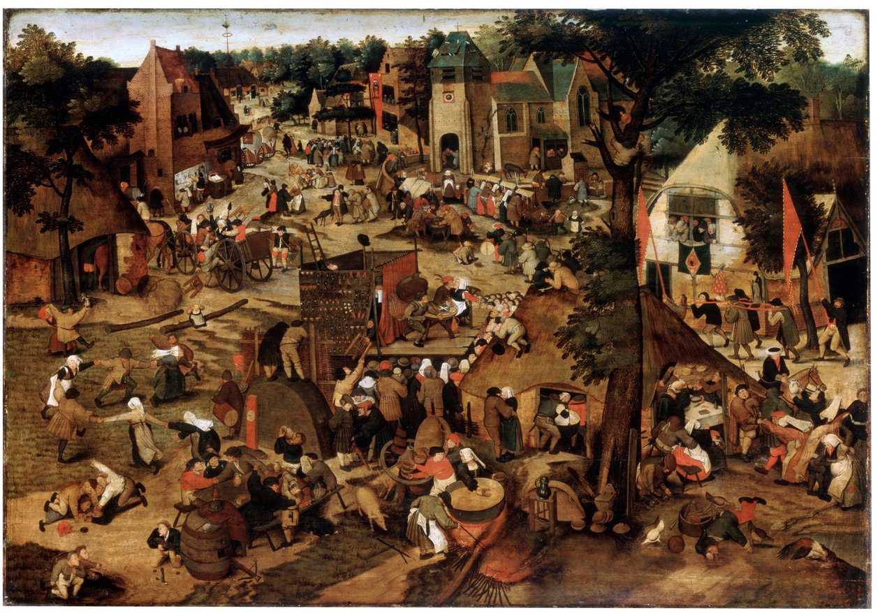 Tiyatro Performanslı Fuar, c1580-1630 by Pieter Brueghel the Younger