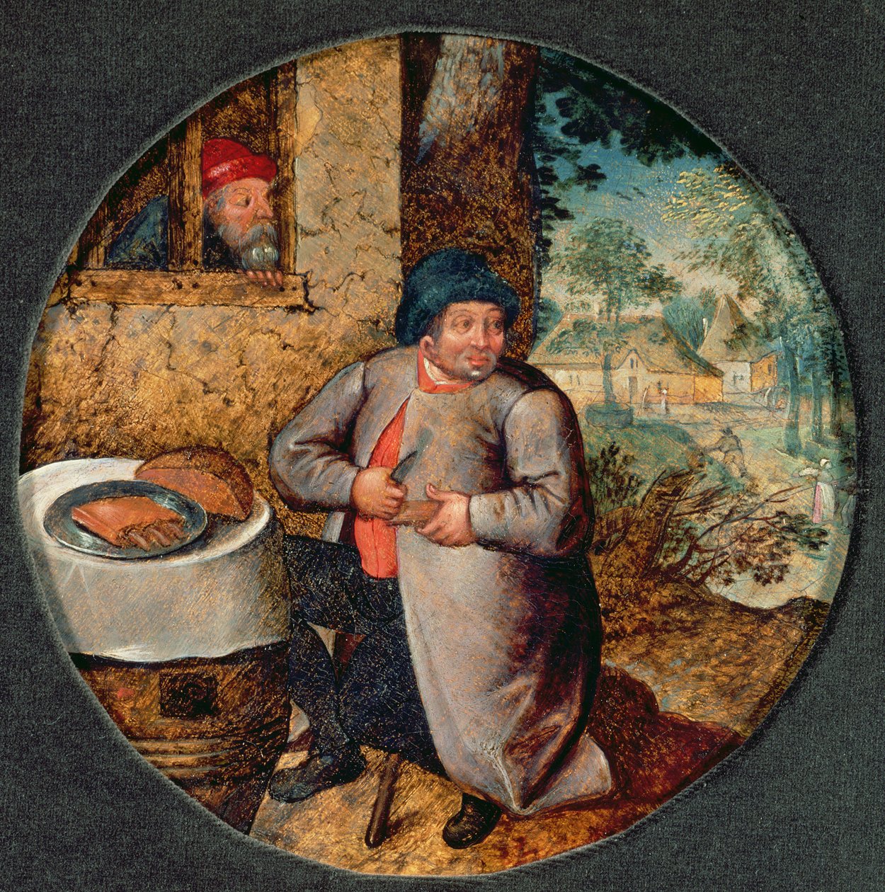Flaman Atasözü: Oburluk (panel) by Pieter Brueghel the Younger