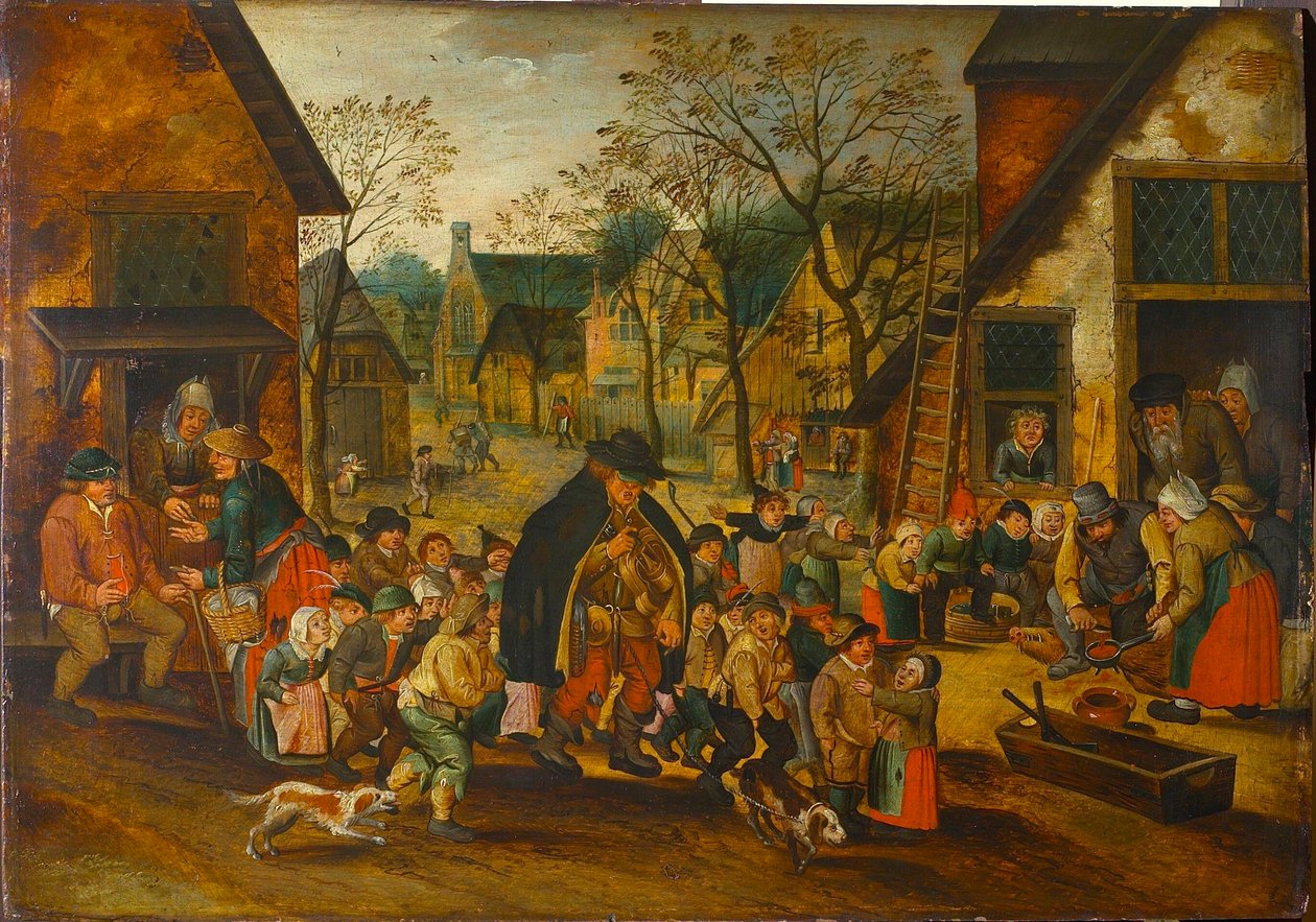 Kör Hurdy-Gurdy Oyuncu, c. 1610. by Pieter Brueghel the Younger