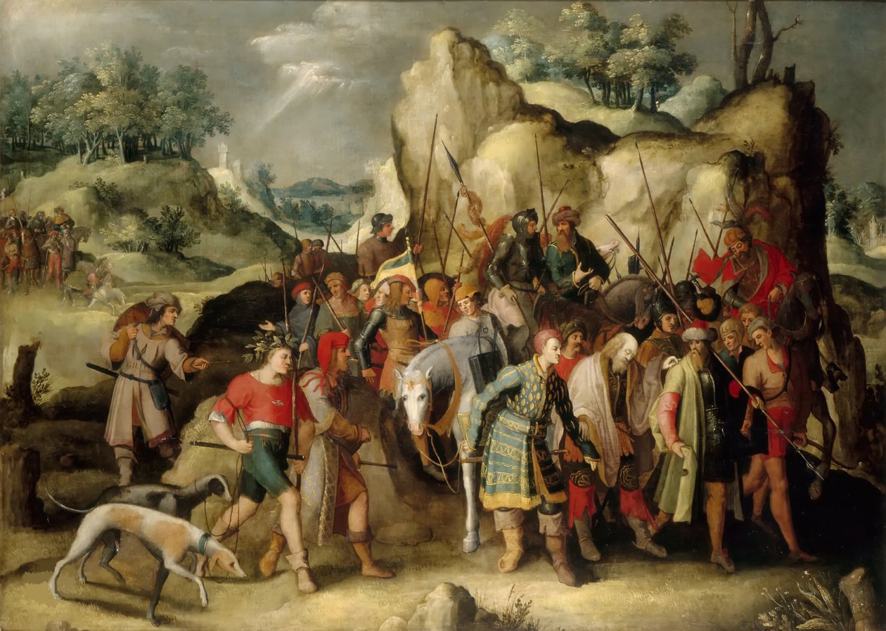 Aziz Paul Dönüşümü. by Pieter Brueghel the Younger