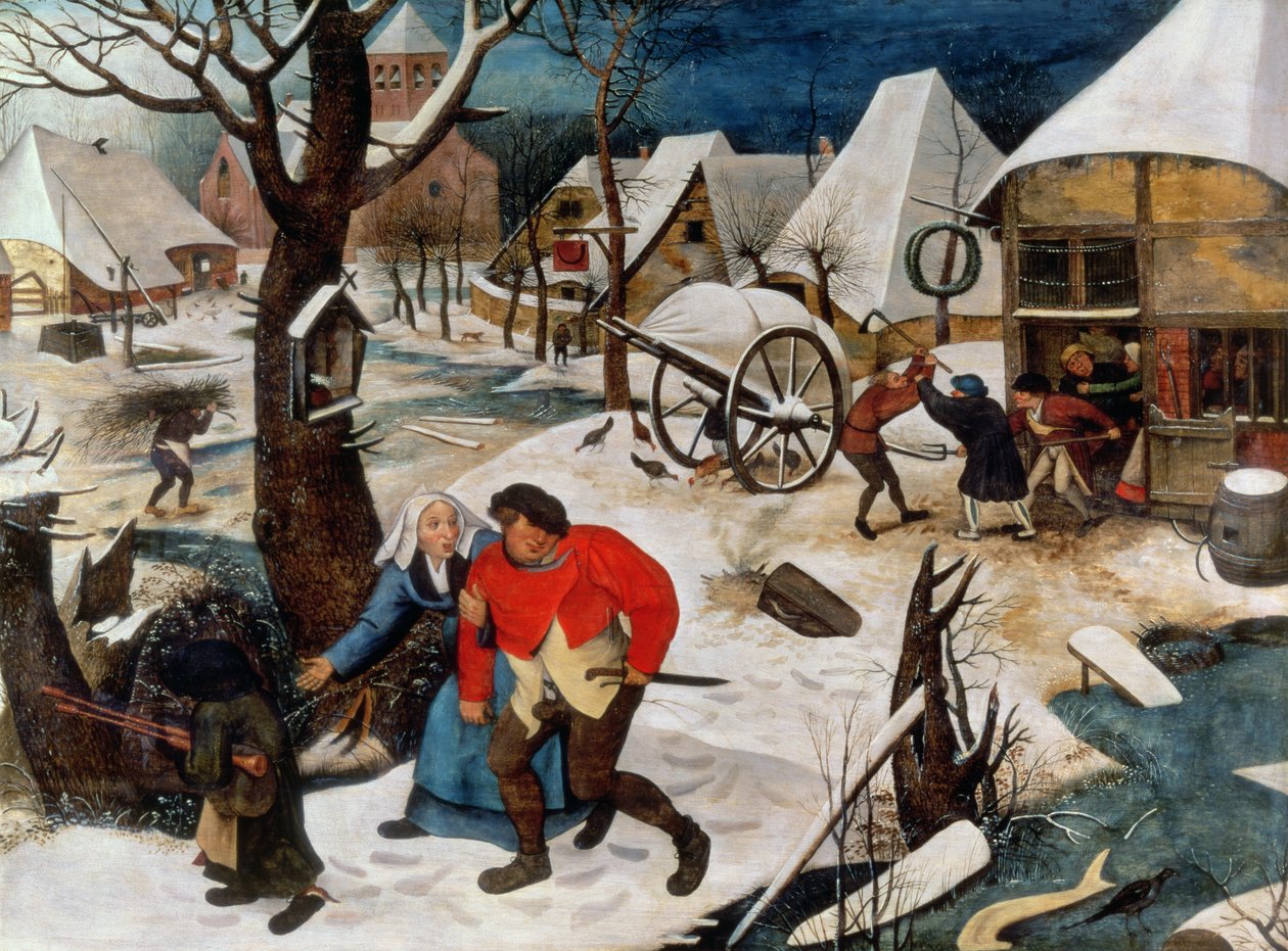 Sarhoş Eve Yönlendiriliyor (panel) by Pieter Brueghel the Younger