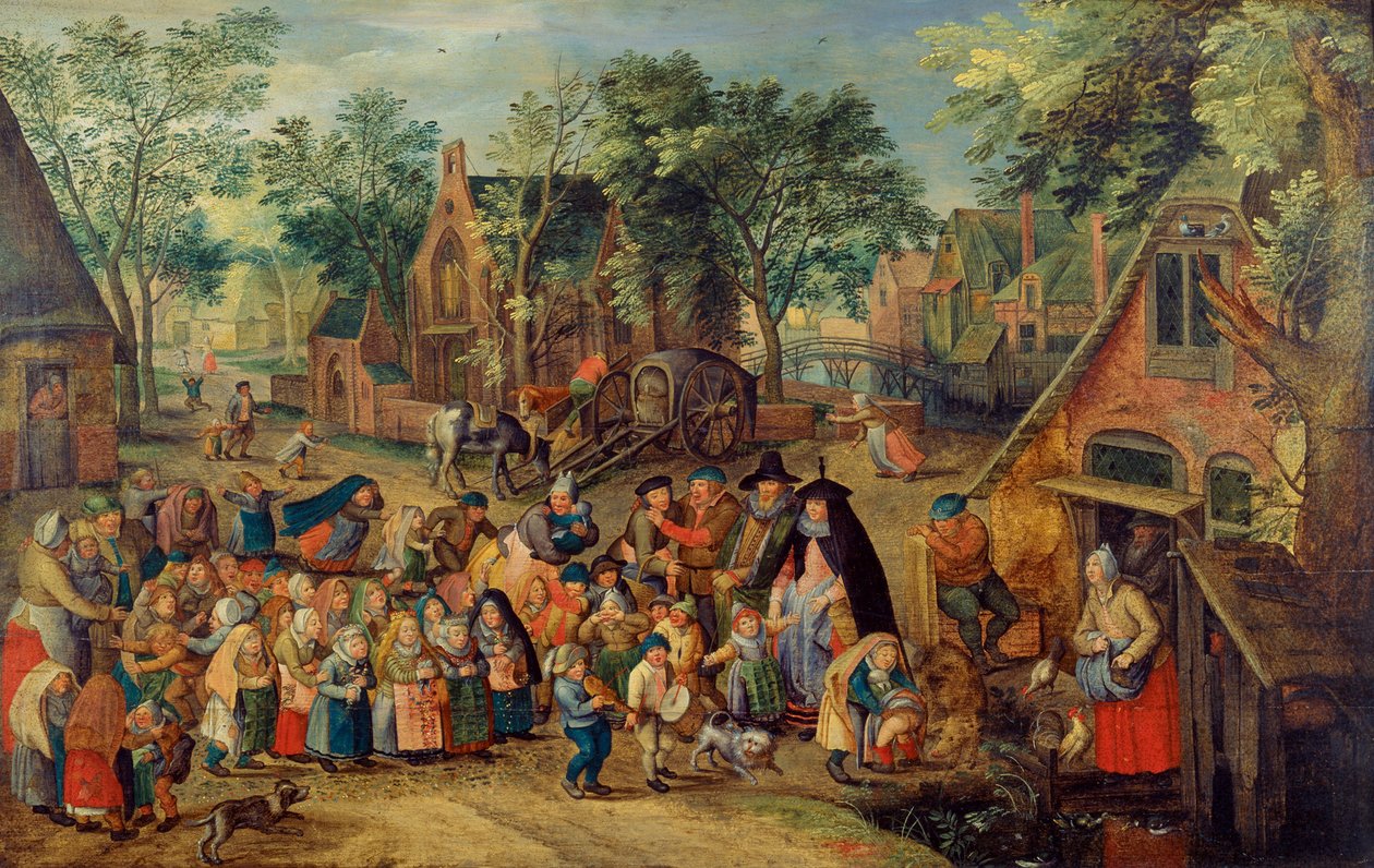 Pentecost Gelin Oyunu, c. 1620 by Pieter Brueghel the Younger
