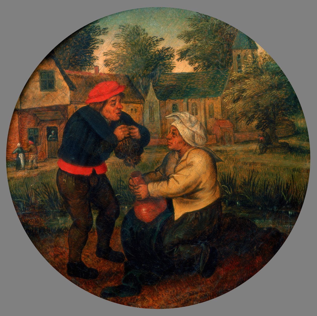 Tanımlanamayan Flaman atasözü, 16. yüzyılın sonları, yaklaşık 17. yüzyıl by Pieter Brueghel the Younger