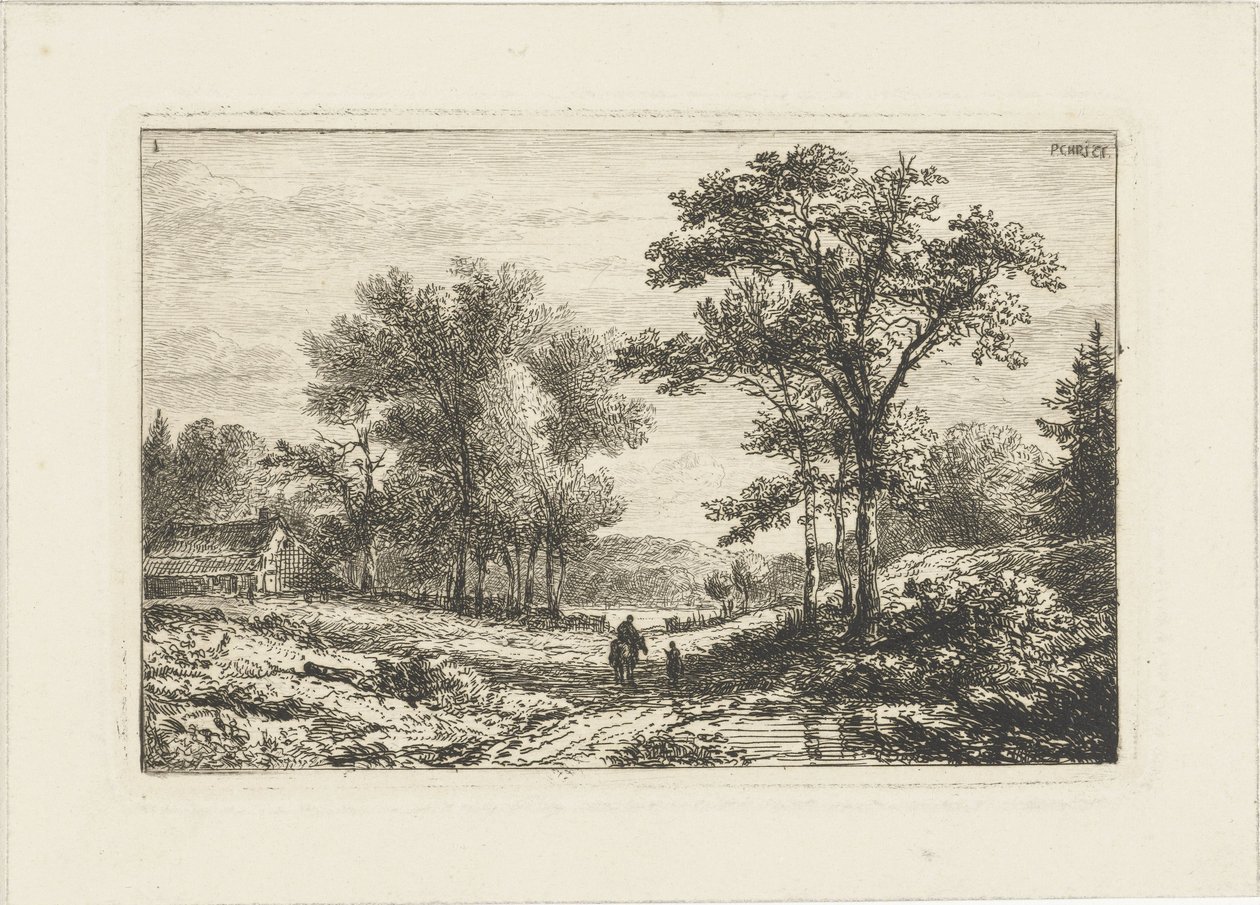 binici ile manzara Su manzaraları (dizi başlığı) by Pieter Casper Christ