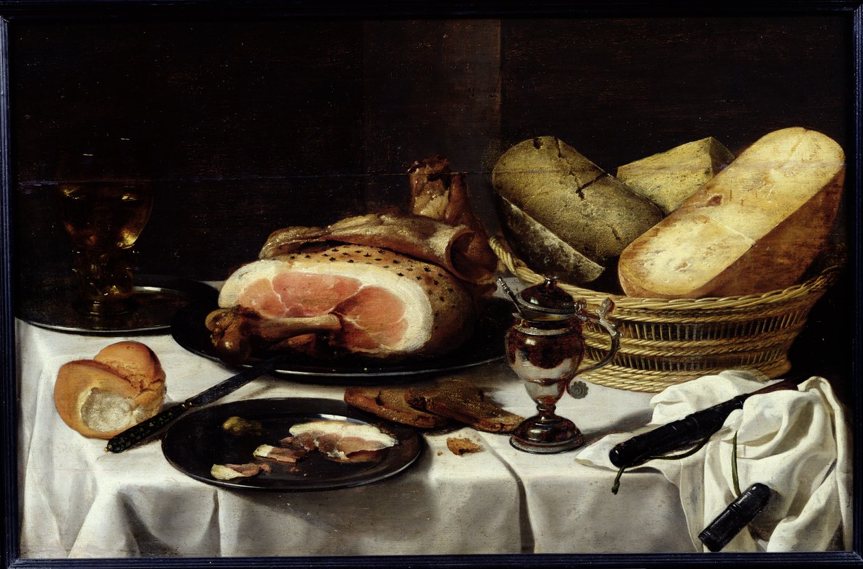 Jambonlu Natürmort by Pieter Claesz