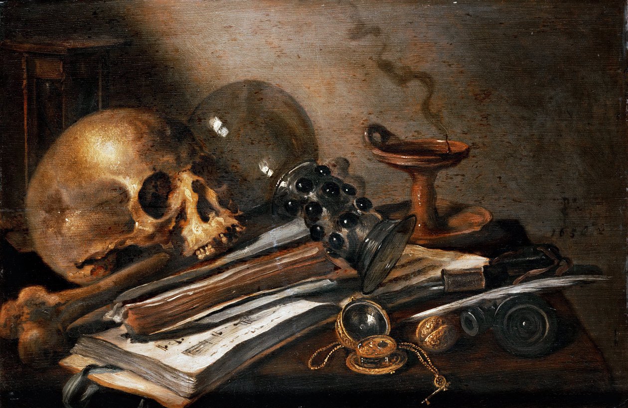 Natürmort, Vanity by Pieter Claesz