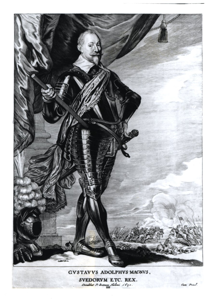 Büyük Gustavus Adolphus'un Portresi, İsveç Kralı (1592-1632), 1650 by Pieter Claesz Soutman