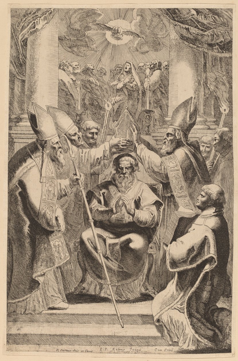 Bir Piskoposun Kutsanması by Pieter Claesz Soutman, after Sir Peter Paul Rubens