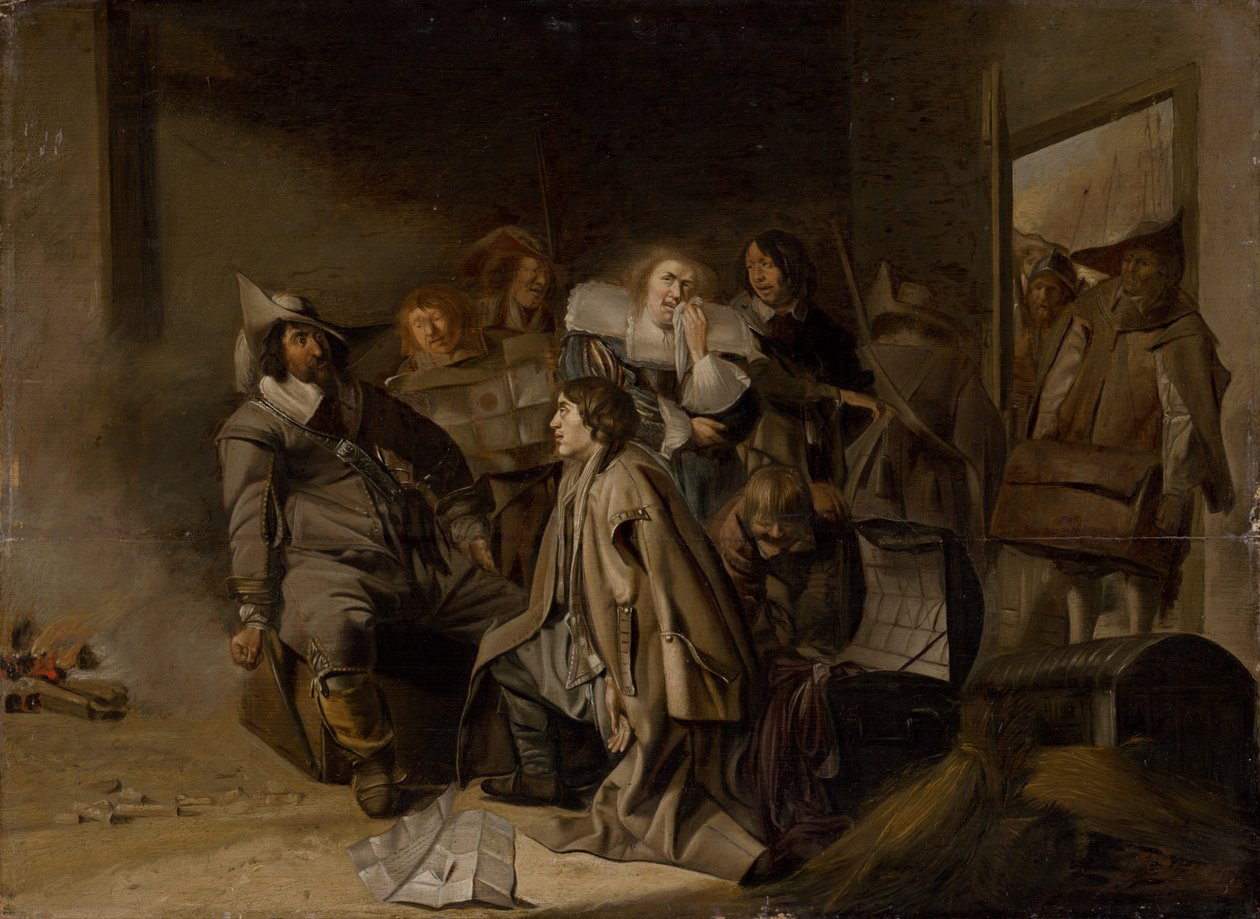 Bir Mahkumun Sorgulanması, c.1630. by Pieter Codde