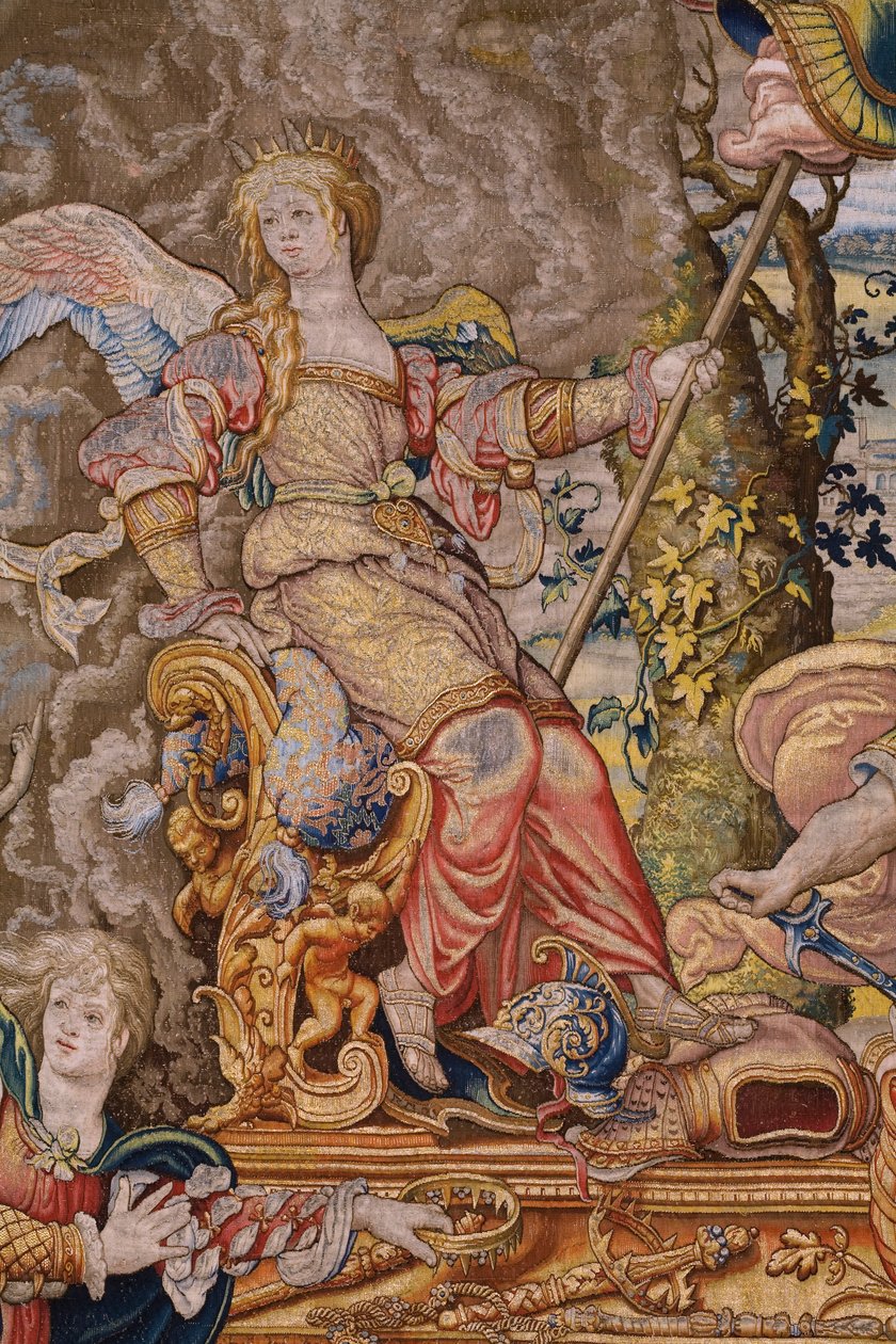 Flaman halısı. Yedi büyük günah: Kibir (gurur). Karikatürist Pieter Coecke van Aelst. Brüksel Atölyesi. yaklaşık 1542-1544. by Pieter Coecke van Aelst