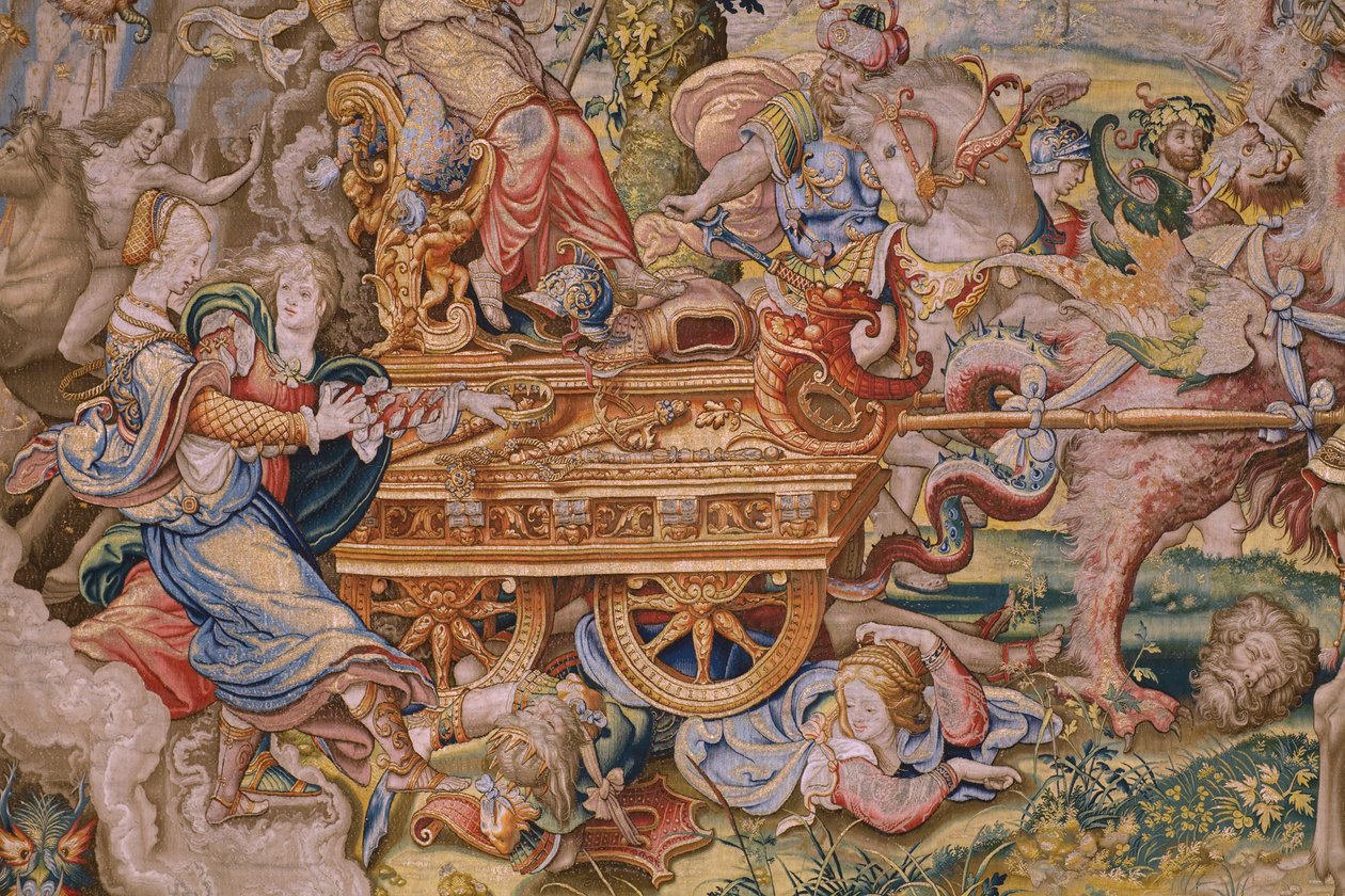Flaman halısı. Yedi büyük günah: Kibir (gurur). Karikatürist Pieter Coecke van Aelst. Brüksel Atölyesi. yaklaşık 1542-1544. by Pieter Coecke van Aelst
