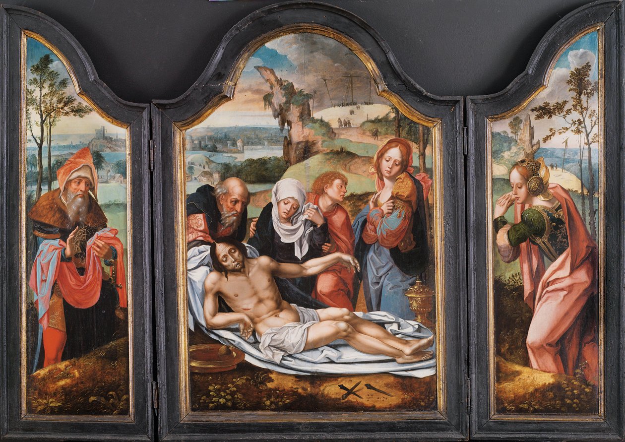 Ölü İsa Üzerine Ağıt, Erken 16. yüzyıl. by Pieter Coecke van Aelst
