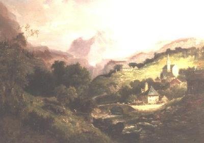 Mont Cernis ve St. Michelle Köyü by Pieter Cornelis Dommerson