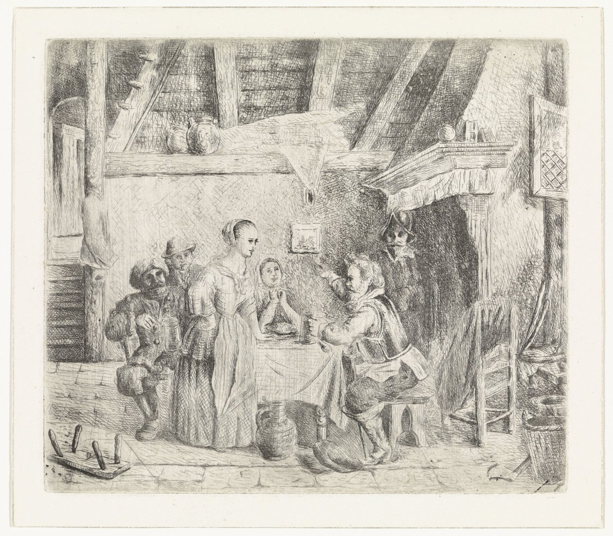 Adam bir şirketle konuşuyor by Pieter Cornelis Nicolaas van de Poll