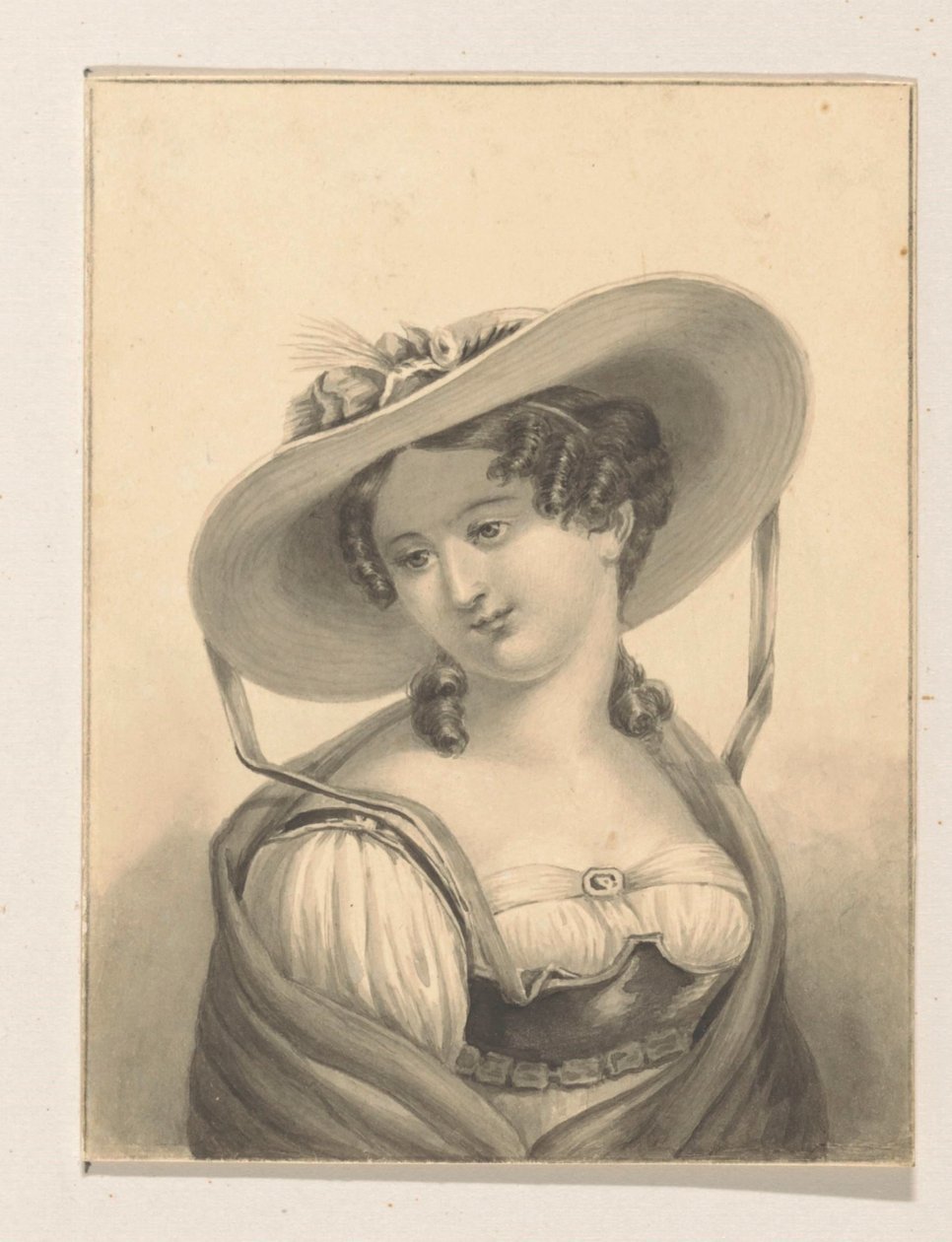 şapkalı kız by Pieter Cornelis van den Velden