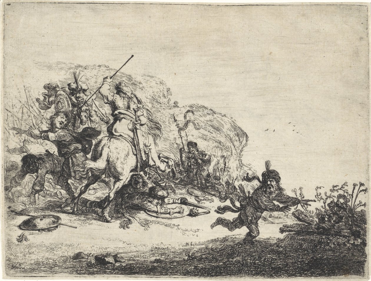 binicilik dövüşü by Pieter Cornelisz. Verbeeck