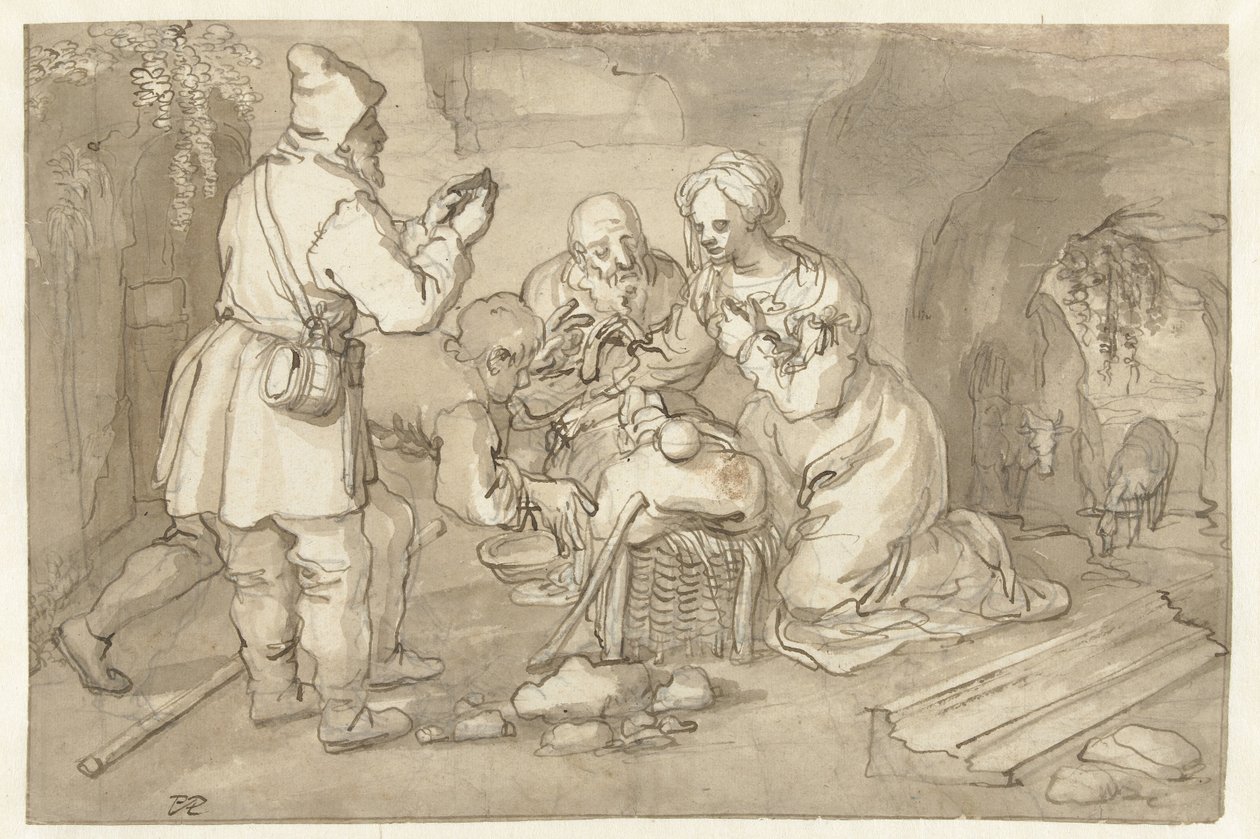 Çobanların hayranlığı by Pieter Cornelisz. van Rijck