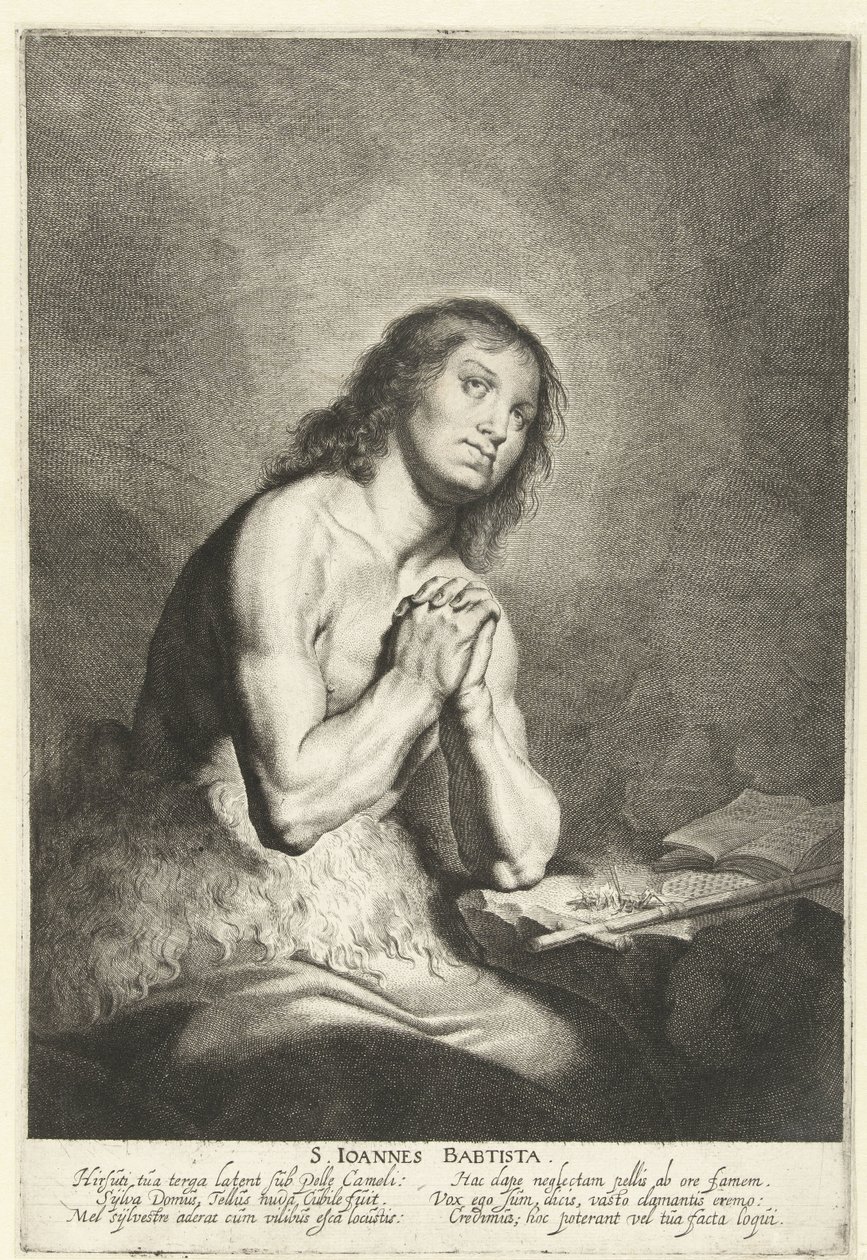 Aziz John the Baptist S. Ioannes Babtista (nesne üzerindeki başlık) by Pieter Fransz de Grebber
